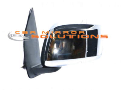 Nissan Navara D40 Spanish (VIN VSK not MNT) 12/2005-03/2015 Chrome Passenger Side Mirror - Car Mirror Solutions