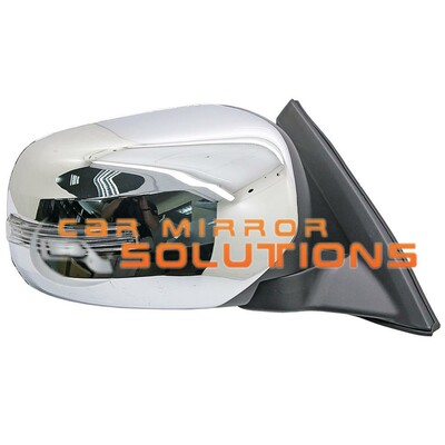 Mitsubishi Triton ML & MN 07/2006-04/2015 (w indicator) Chrome Driver Side Mirror - Car Mirror Solutions