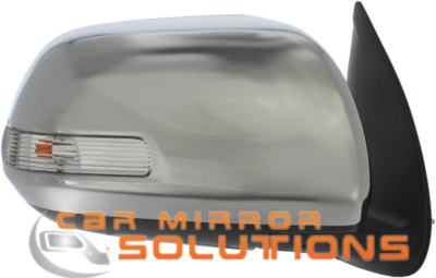 Toyota Hilux SR5 09/2011-06/2015 Chrome (w indicator) Driver Side Mirror - Car Mirror Solutions